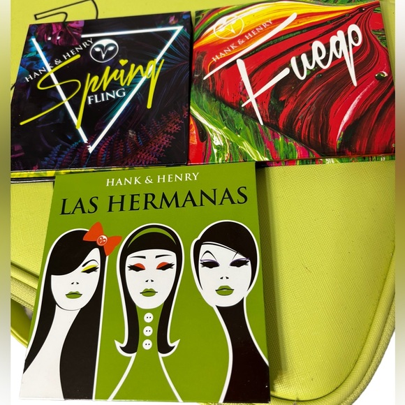 3 PALETTES HANK AND HENRY EYESHADOW PALLETS LOT OF 3
SPRING, FUEGO, LAS HERMANAS - Picture 5 of 13